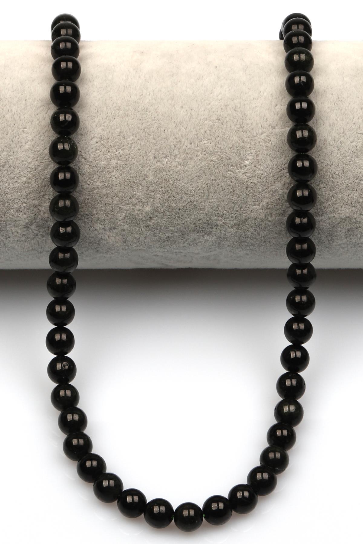 Star Diopsit Doğal Taş Dizi 6 mm Küre Kesim