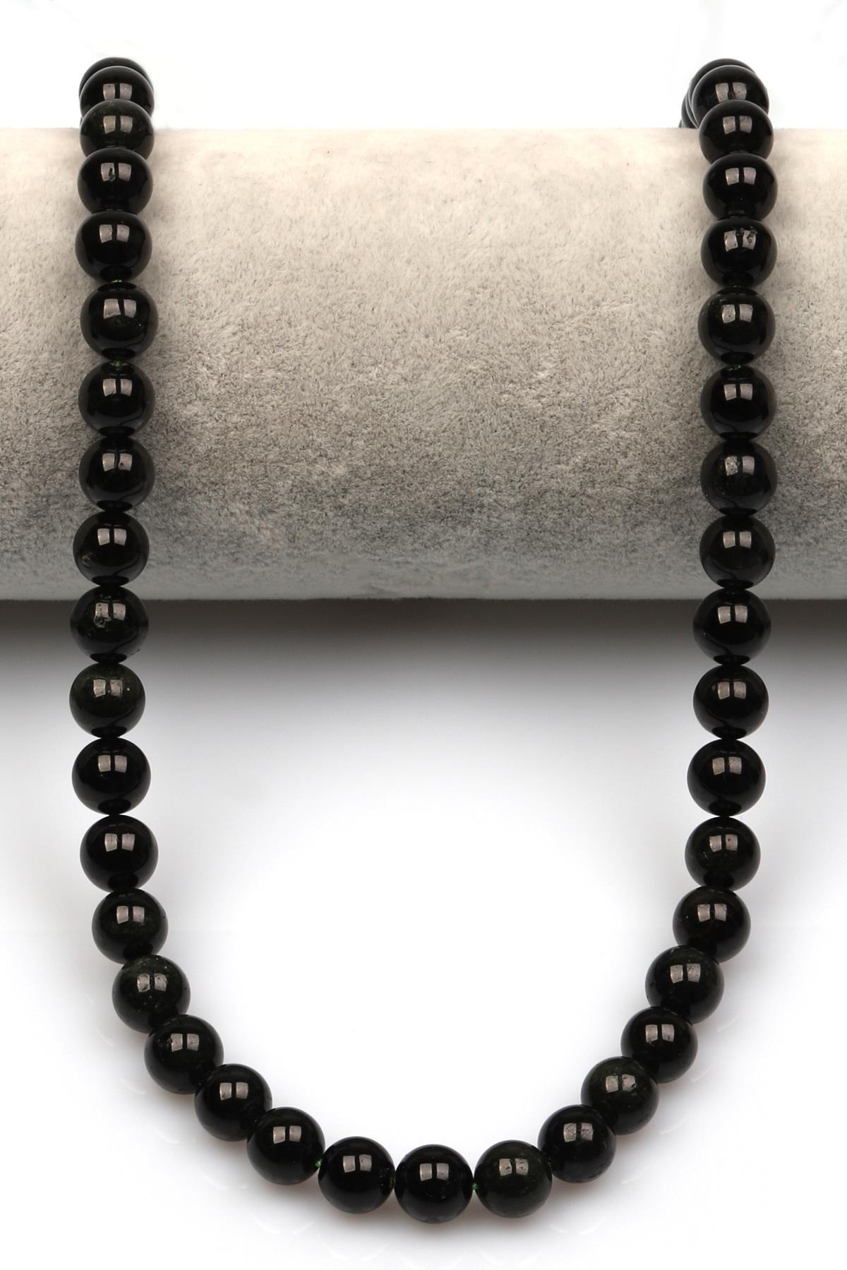 Star Diopsit Doğal Taş Dizi 8 mm Küre Kesim