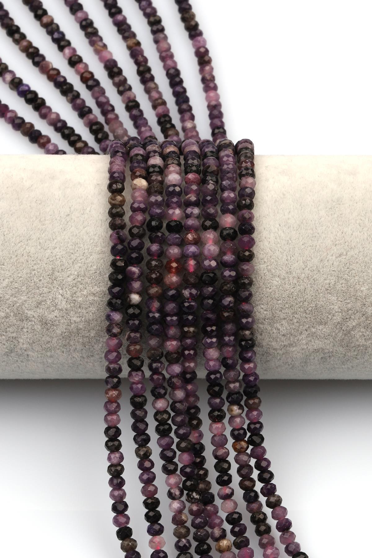 Sugulit Doğaltaş ( A Kalite ) Dizi 3 x 4 mm Rondel Kesim