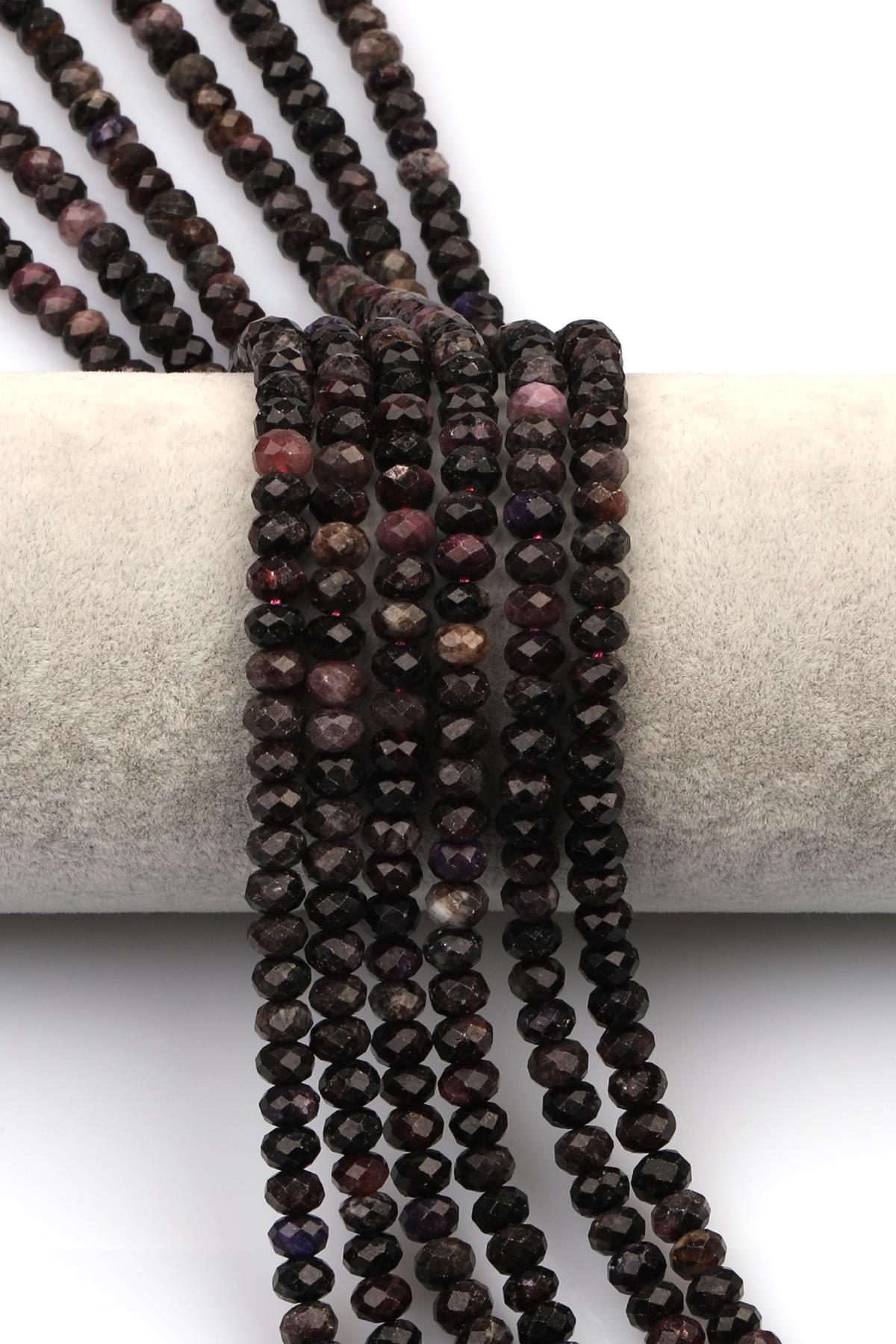 Sugulit Doğaltaş Dizi 4 x 6 mm Rondel Kesim