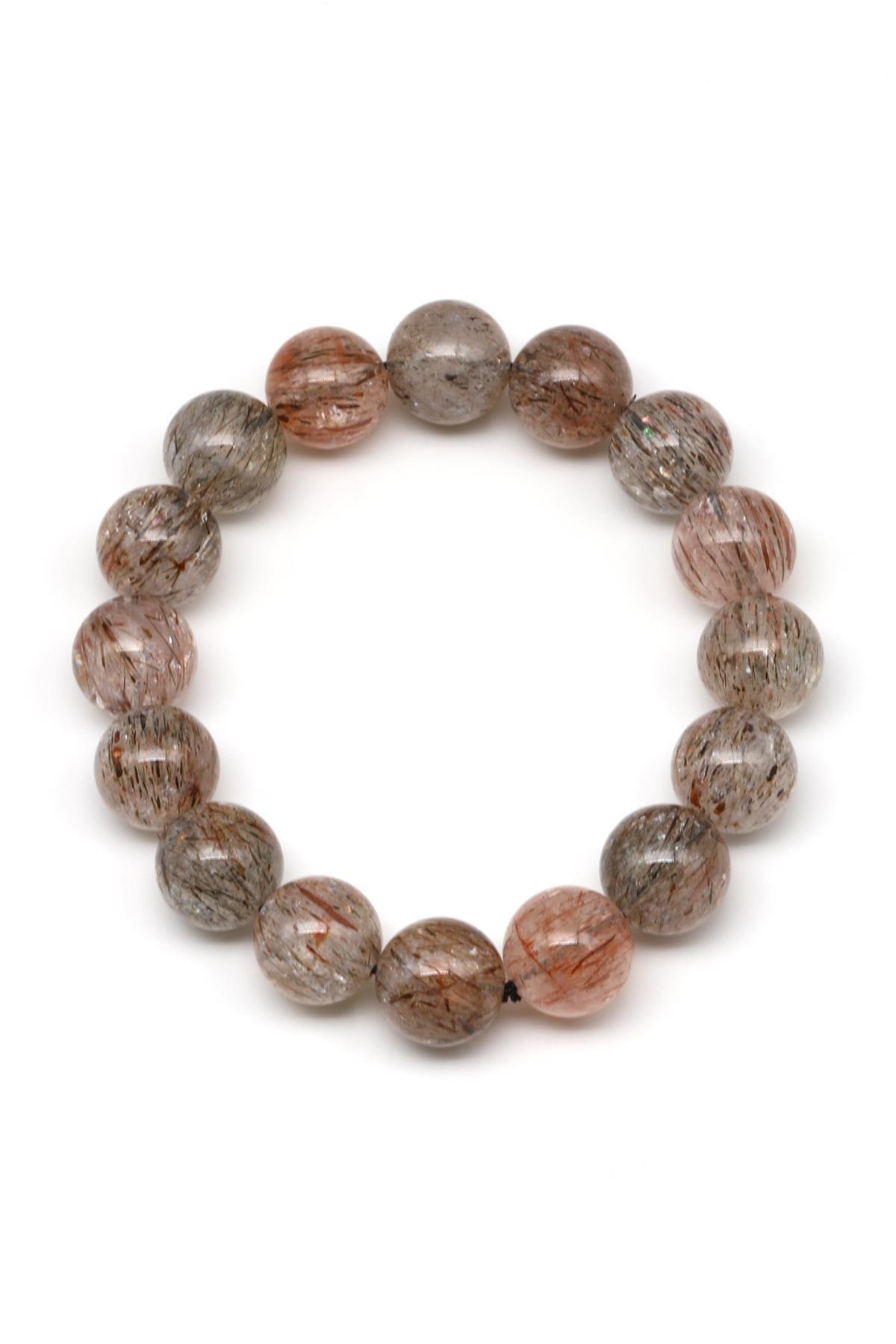 Super Seven Doğal Taş Bileklik 13 mm Küre Kesim