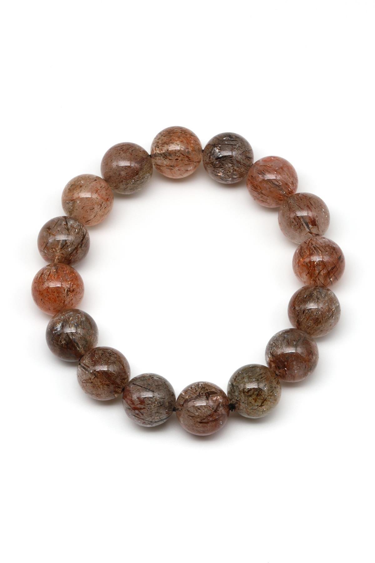 Super Seven Doğal Taş Bileklik 13 mm Küre Kesim