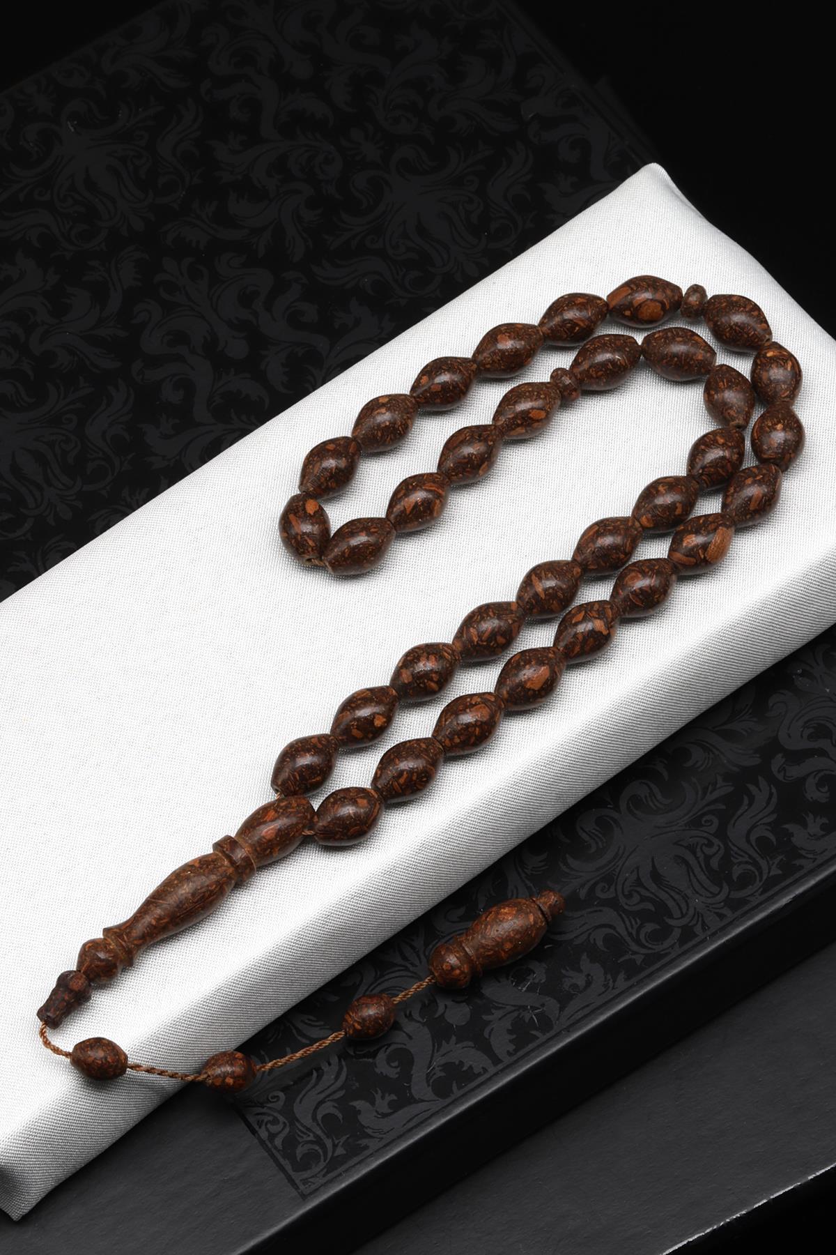 Tarçın Ağacı Kabuğu Tesbih 8 x 11 mm Arpa Kesim