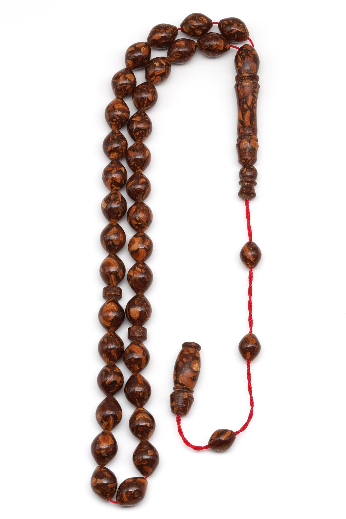 Tarçın Ağacı Kabuğu Tesbih 8 x 11 mm Arpa Kesim