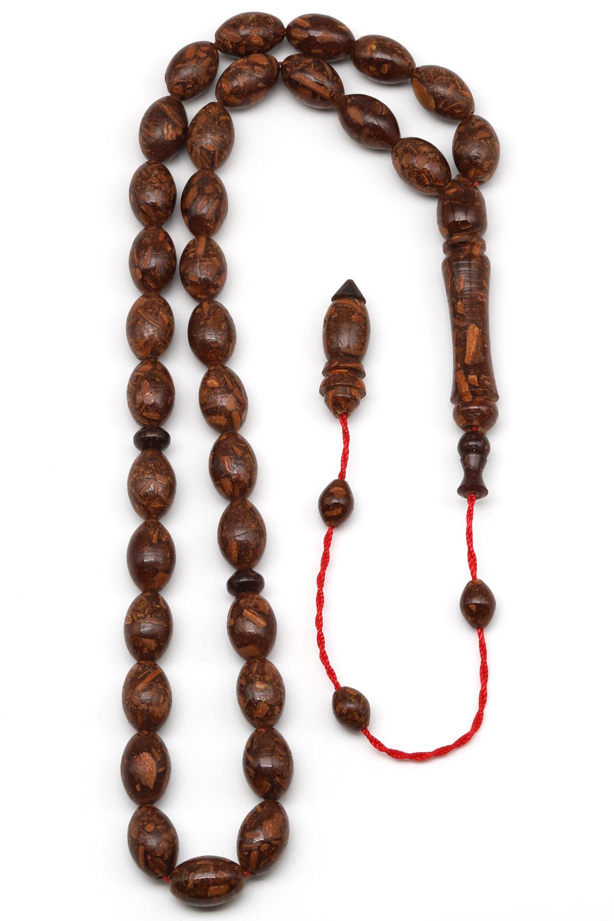 Tarçın Ağacı Kabuğu Tesbih 8 x 12 mm Beyzi Kesim