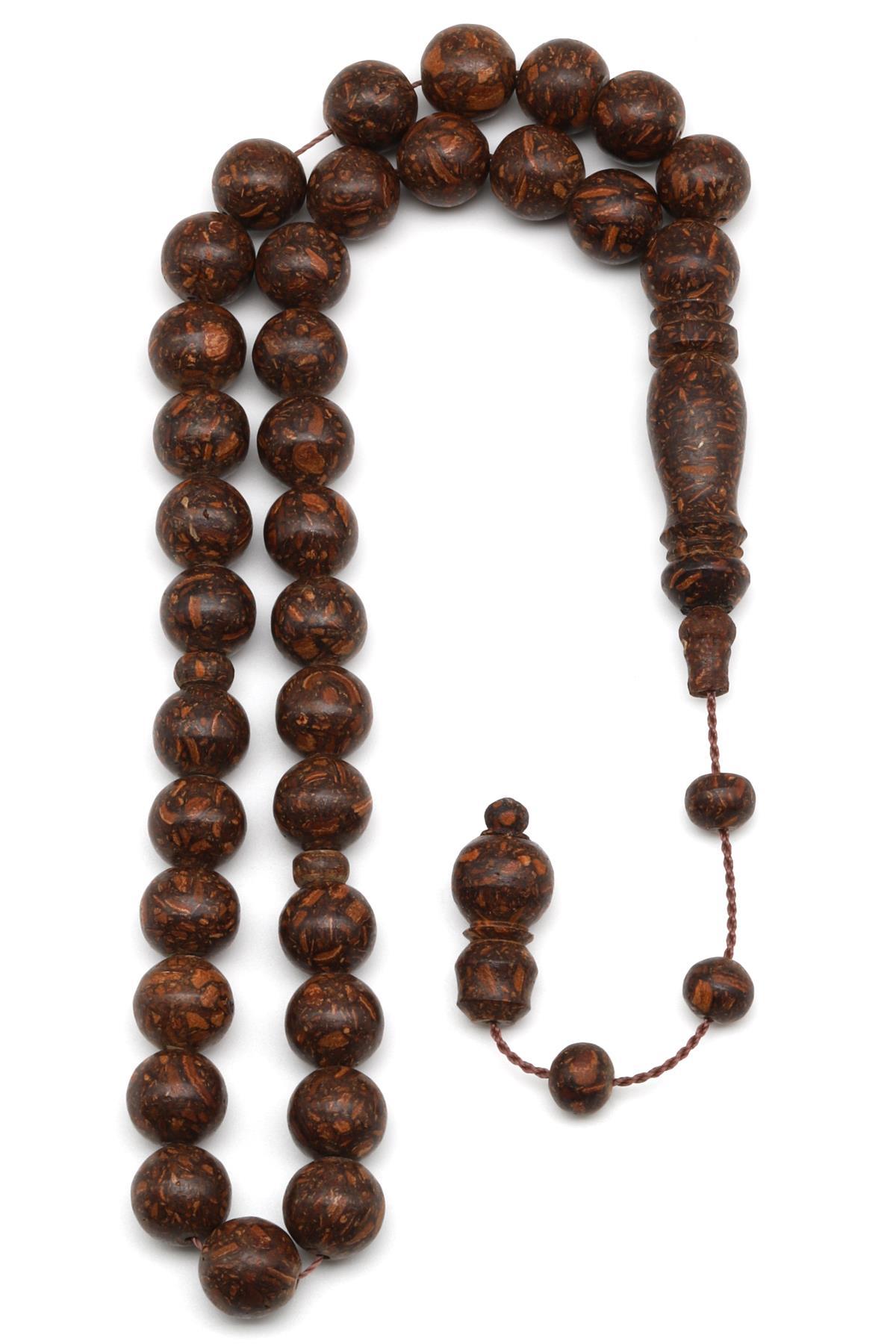 Tarçın Tesbih 9 mm Küre Kesim