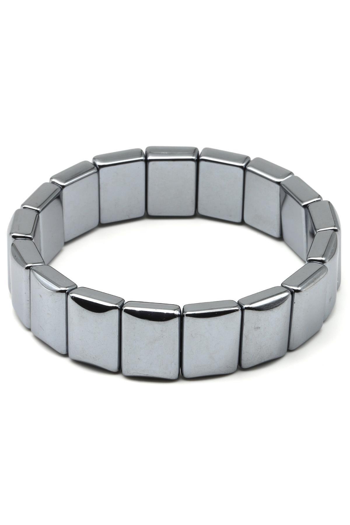 Terahertz Doğal Taş Bileklik 11 x 15 mm Özel Kesim