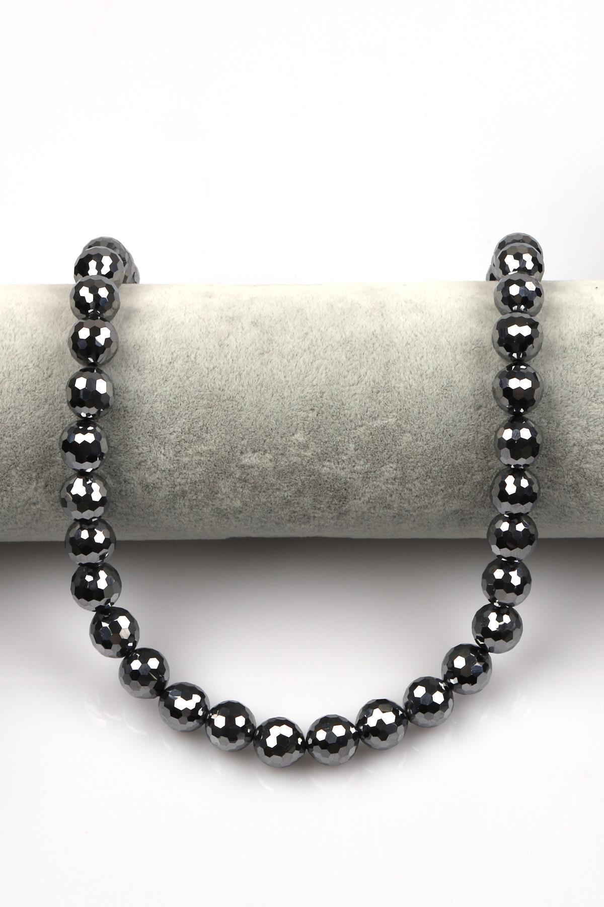 Terahertz Doğal Taş Dizi 10 mm Fasetli Küre Kesim