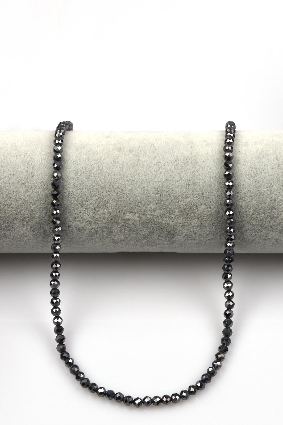 Terahertz Doğal Taş Dizi 4 mm Fasetli Küre Kesim