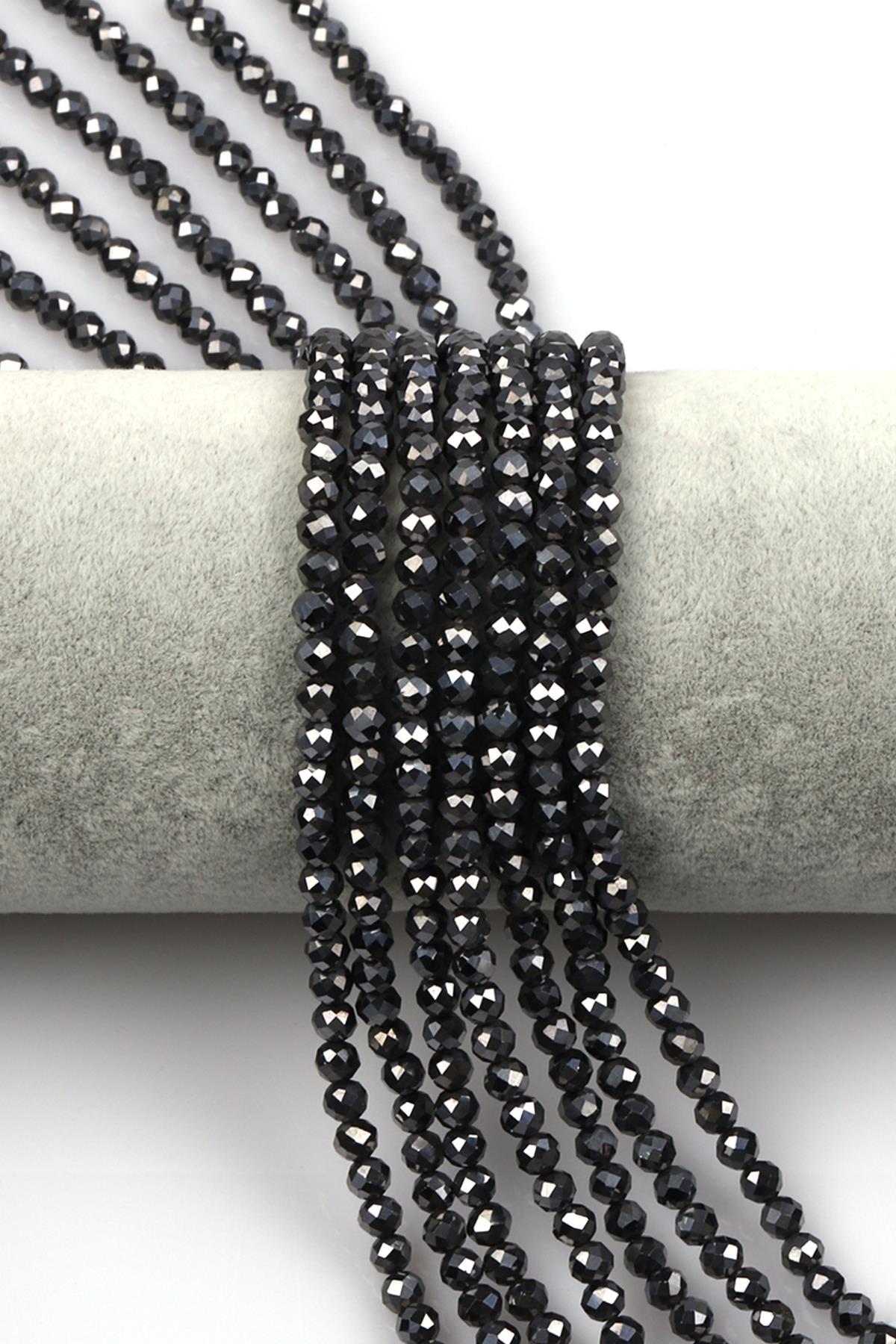 Terahertz Doğal Taş Dizi 4 mm Fasetli Küre Kesim