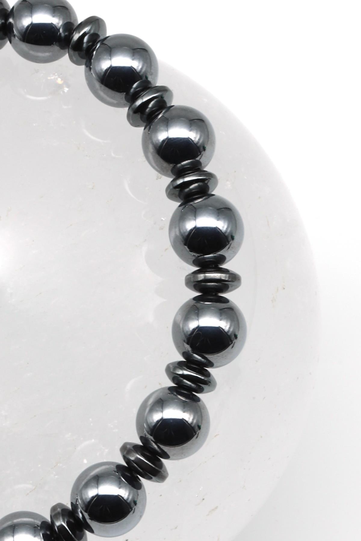 Terahertz Doğal Taş Makrome Örme Bileklik