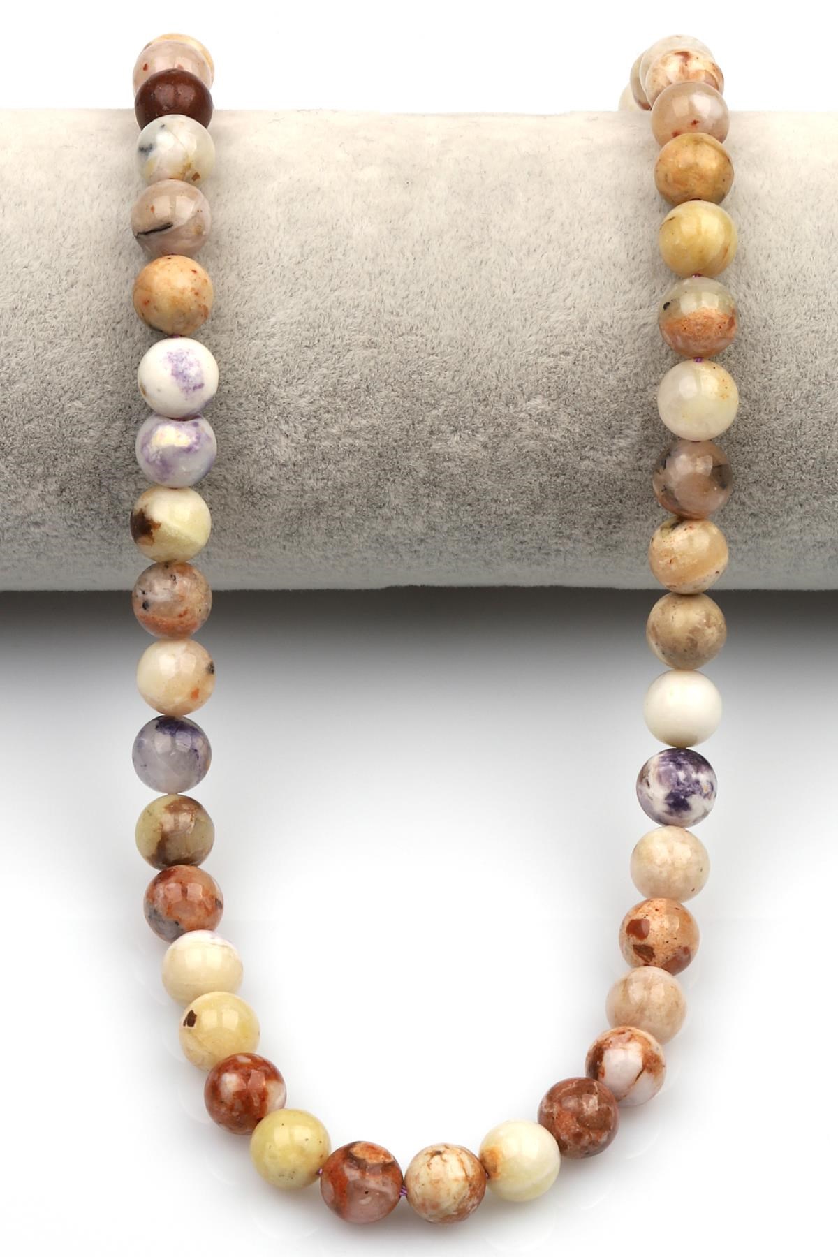 Tiffany Opal Doğaltaş Dizi 8 mm Küre Kesim