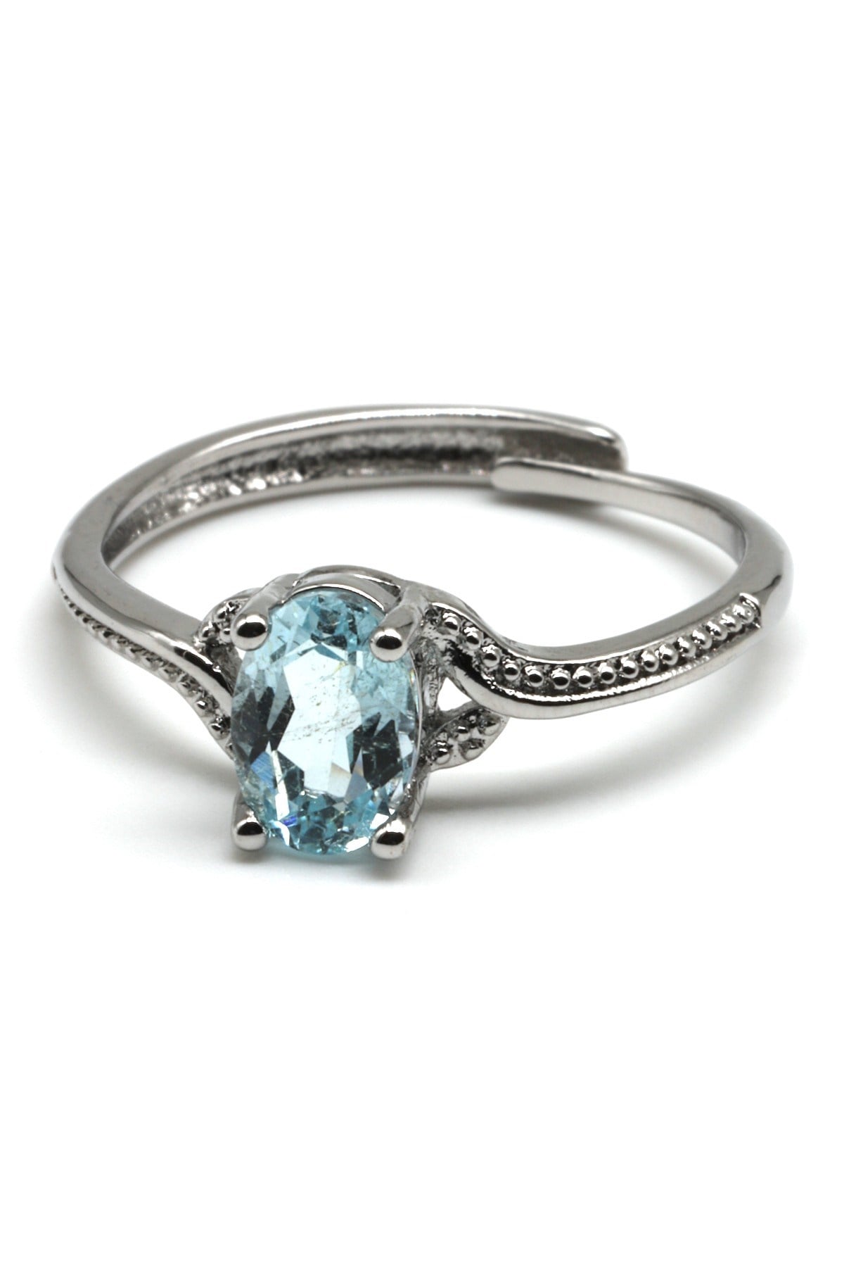 Topaz Doğal Taş Ayarlanabilir Yüzük - YZK-0153