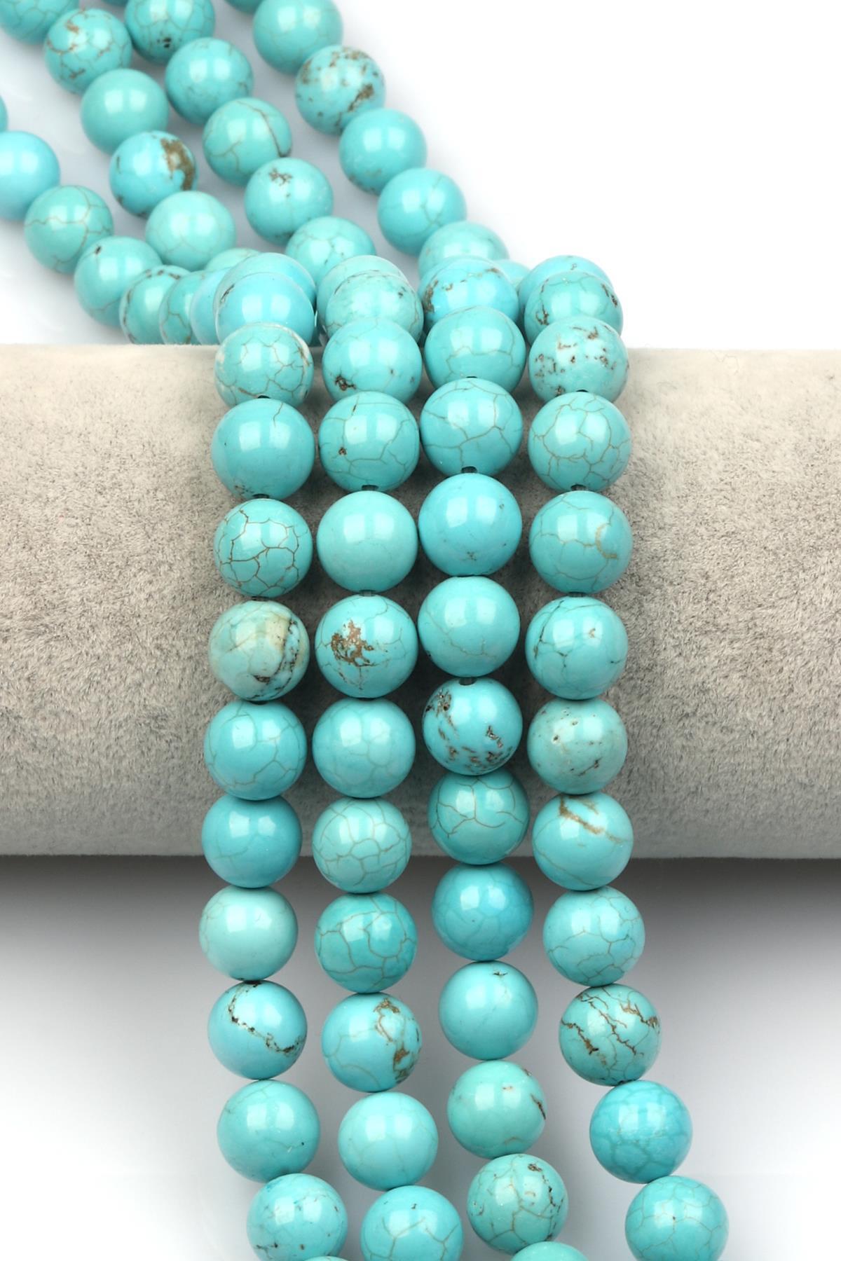 Turkuaz Doğaltaş Dizi 10 mm Küre Kesim