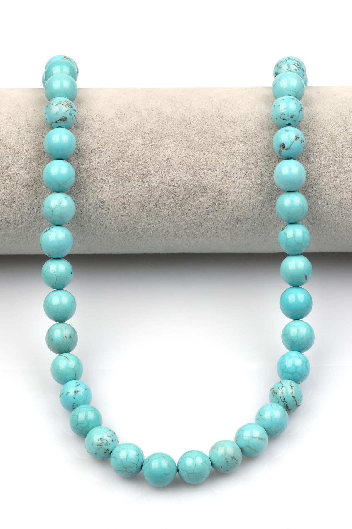 Turkuaz Doğaltaş Dizi 10 mm Küre Kesim