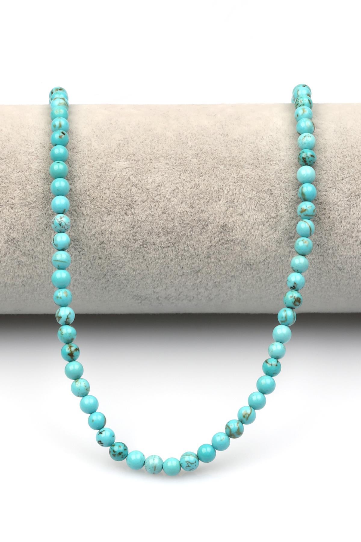 Turkuaz Doğaltaş Dizi 4 mm Küre Kesim