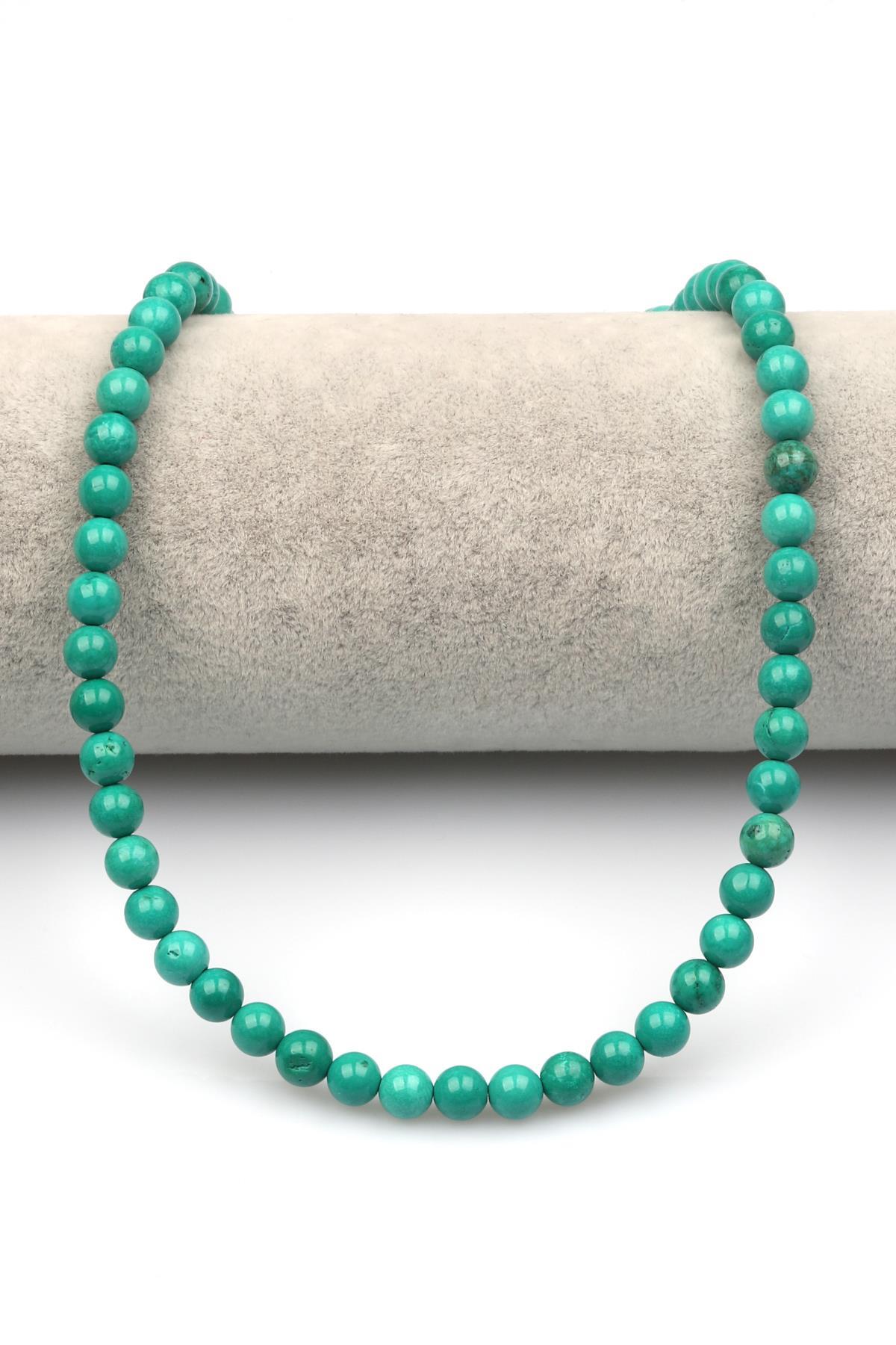 Turkuaz Doğaltaş Dizi 6 mm Küre Kesim