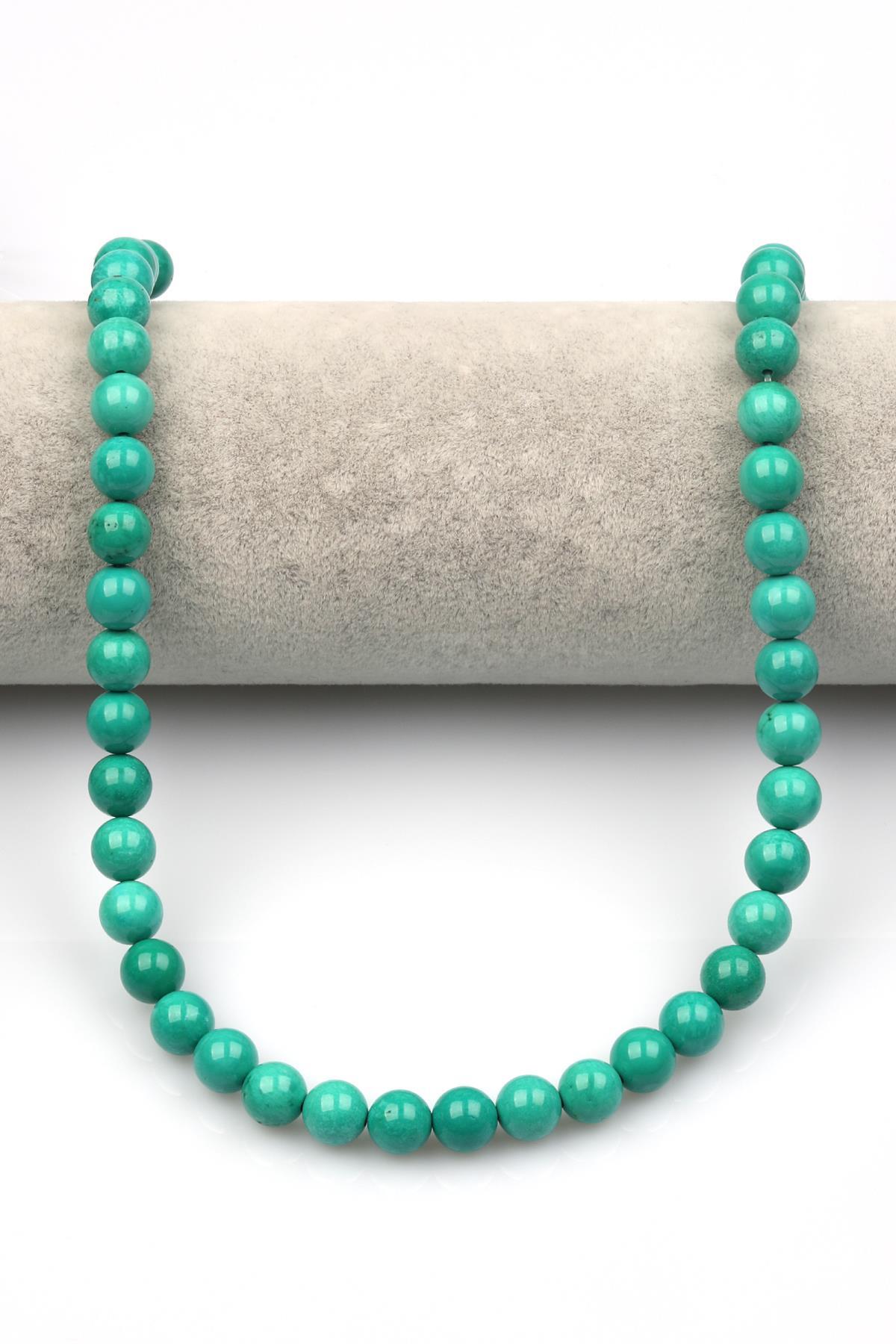 Turkuaz Doğaltaş Dizi 8 mm Küre Kesim