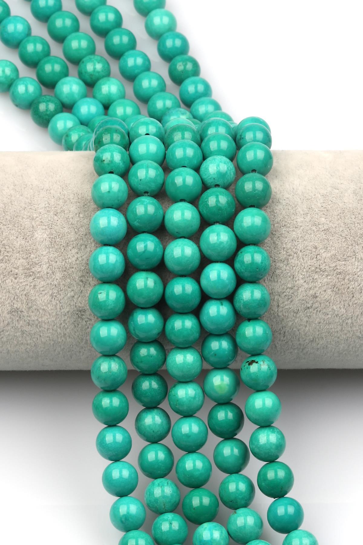 Turkuaz Doğaltaş Dizi 8 mm Küre Kesim