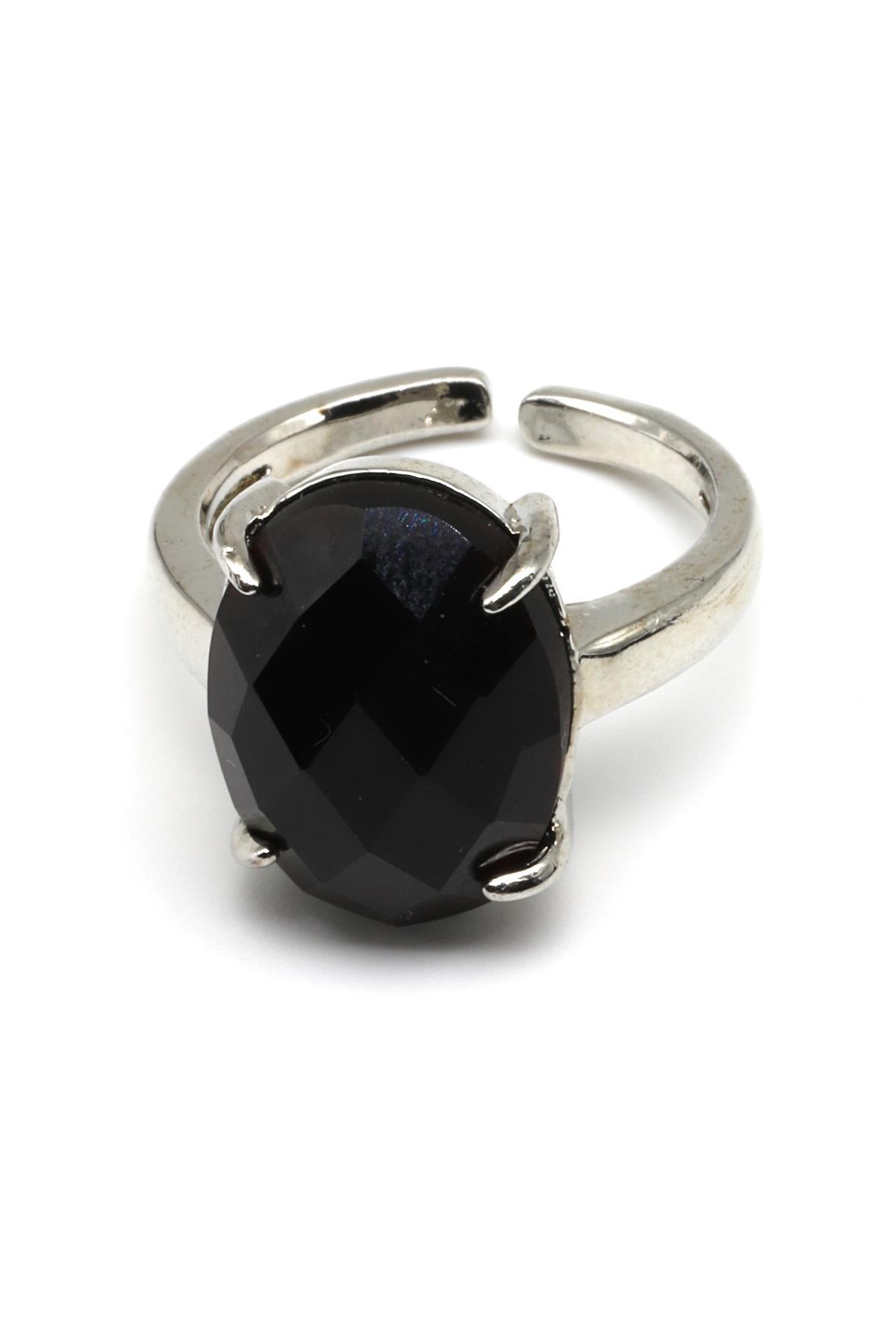 Turmalin Doğal Taş Ayarlanabilir Yüzük