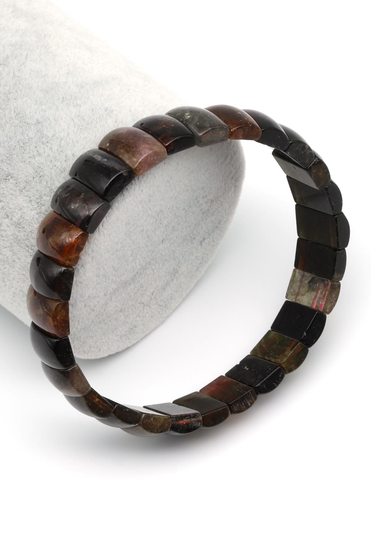 Turmalin Doğal Taş Bileklik 6 x 11 mm Özel Kesim