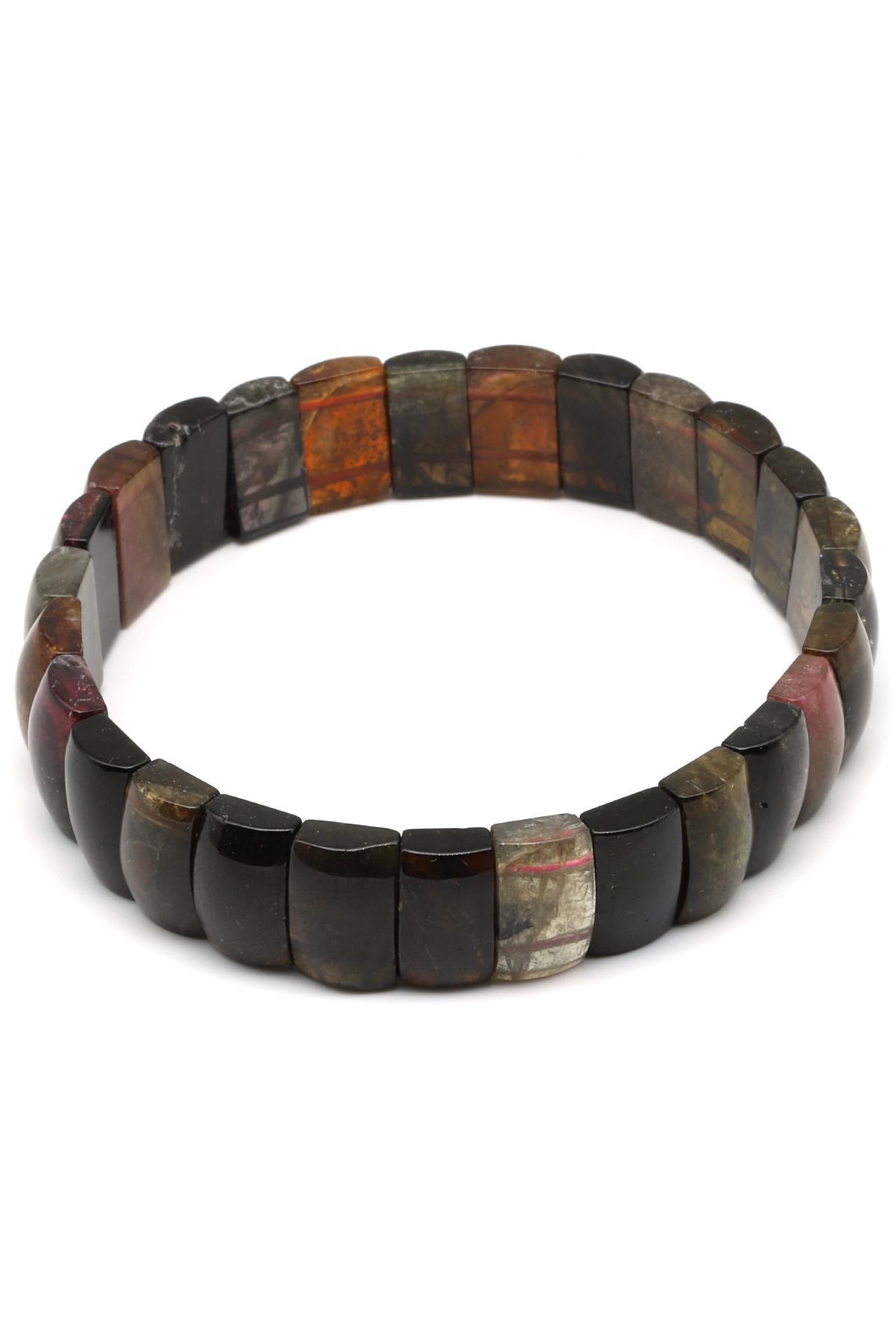 Turmalin Doğal Taş Bileklik 6 x 11 mm Özel Kesim