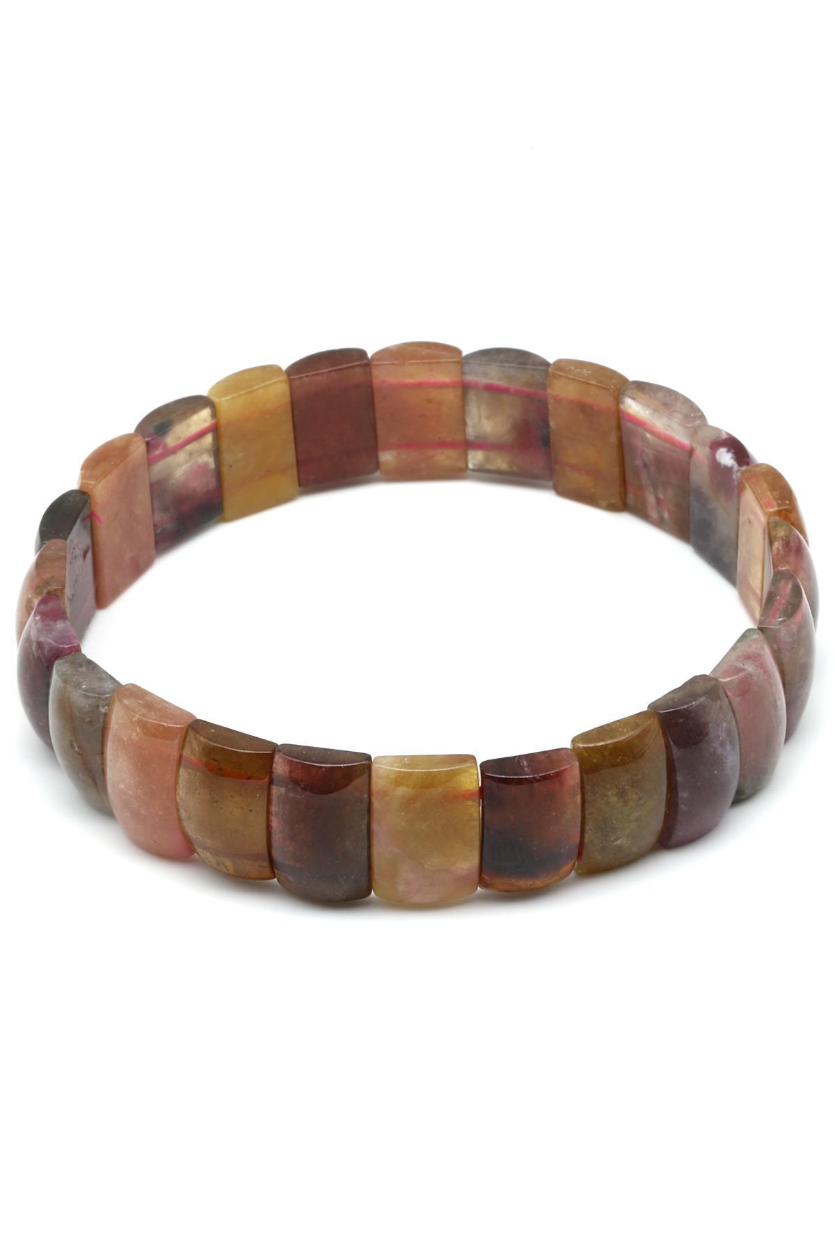 Turmalin Doğal Taş Bileklik 7 x 11 mm Özel Kesim