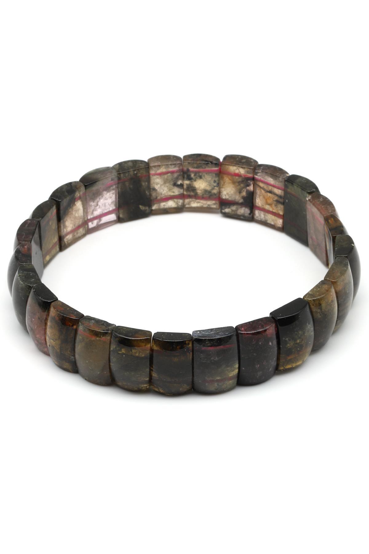 Turmalin Doğal Taş Bileklik 7 x 12 mm Özel Kesim