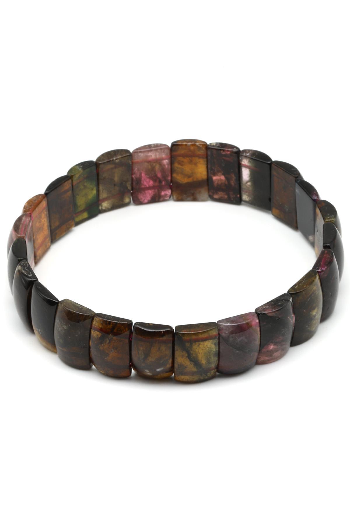 Turmalin Doğal Taş Bileklik 7 x 12 mm Özel Kesim