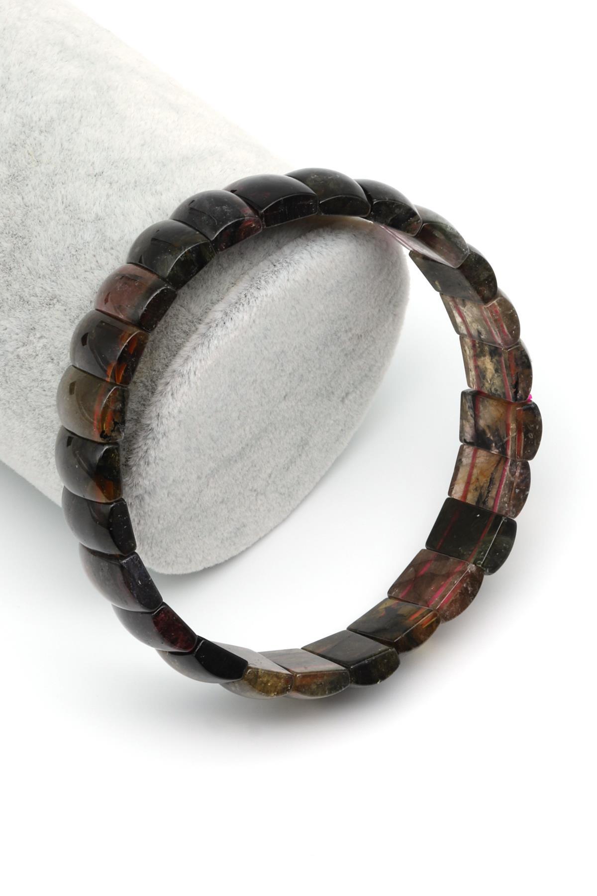 Turmalin Doğal Taş Bileklik 7 x 12 mm Özel Kesim