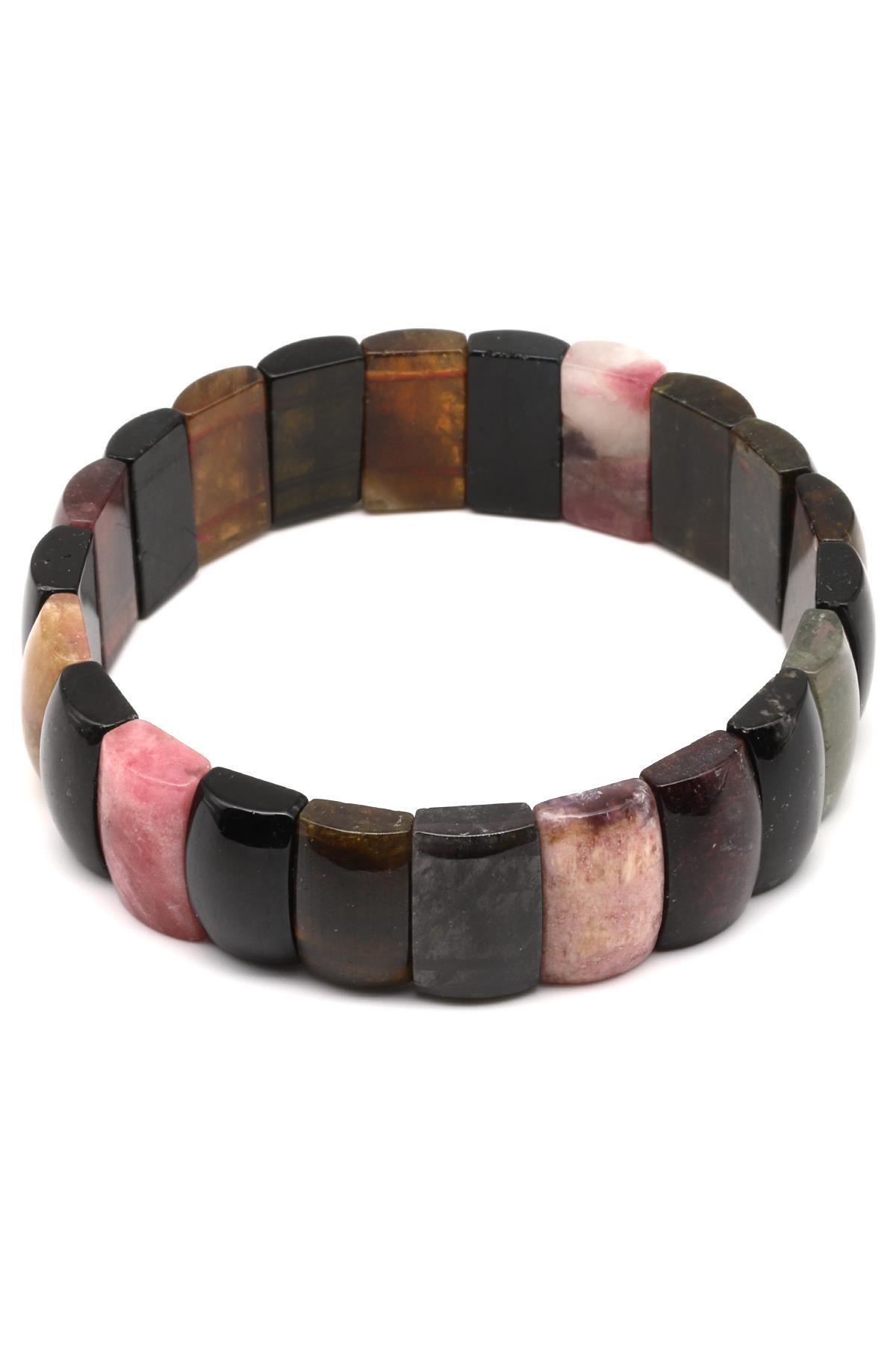 Turmalin Doğal Taş Bileklik 9 x 15 mm Özel Kesim