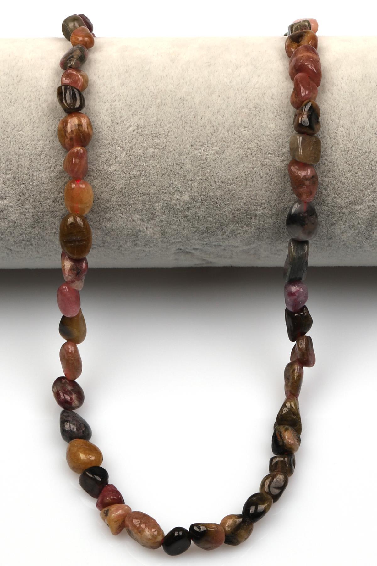 Turmalin Doğal Taş Dizi 4 x 11 mm Mercimek Kesim