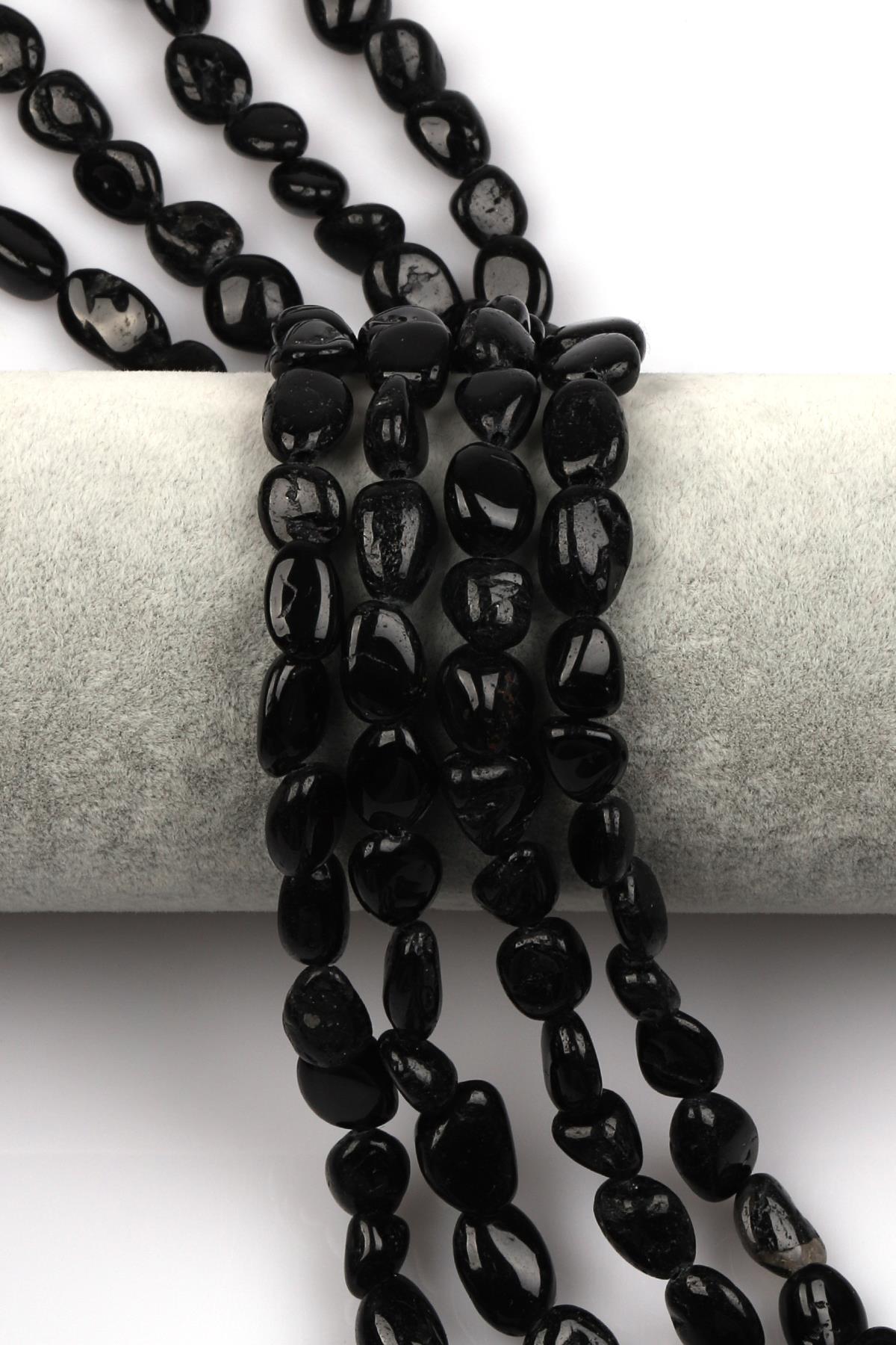 Turmalin Doğal Taş Dizi 8 x 12 mm Mercimek Kesim