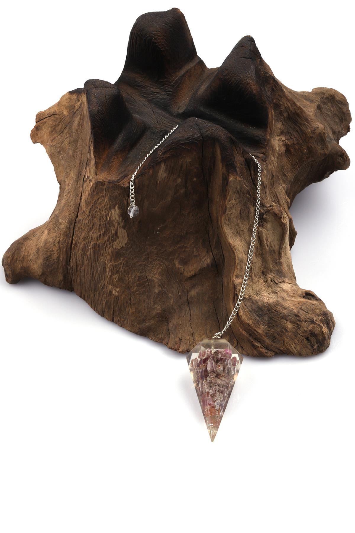 Turmalin Doğal Taş Orgonit Pandül