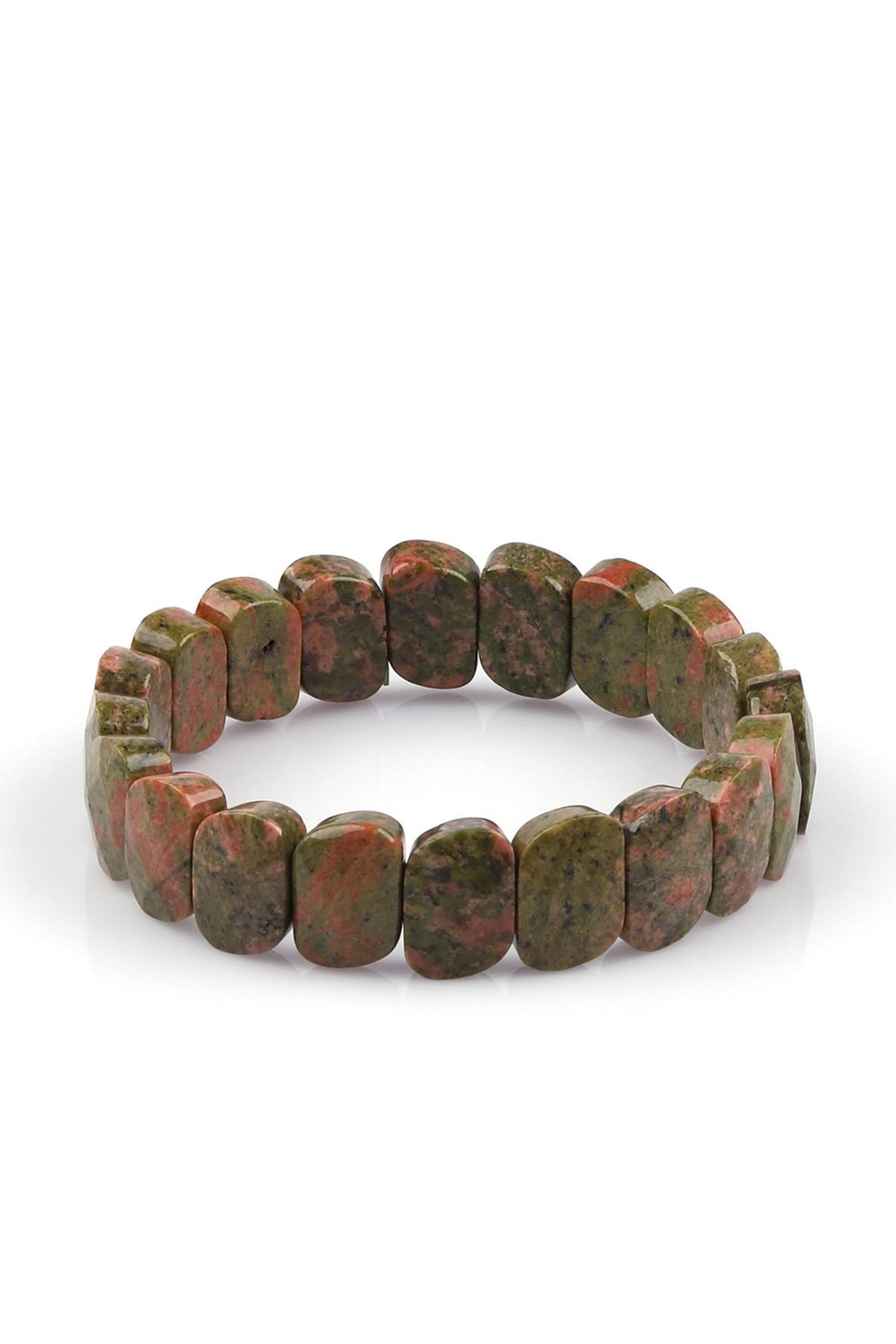 Unakit Doğal Taş Bileklik 11 x 15 mm Özel Kesim 