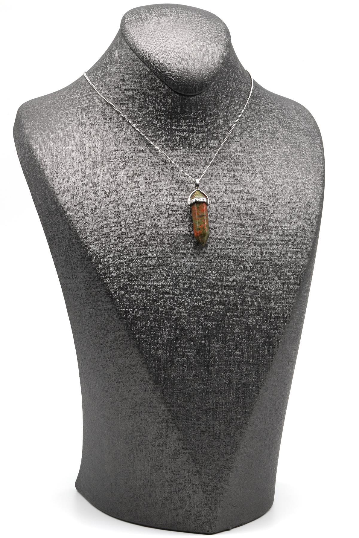 Unakit Doğal Taş Çivi Model Kolye