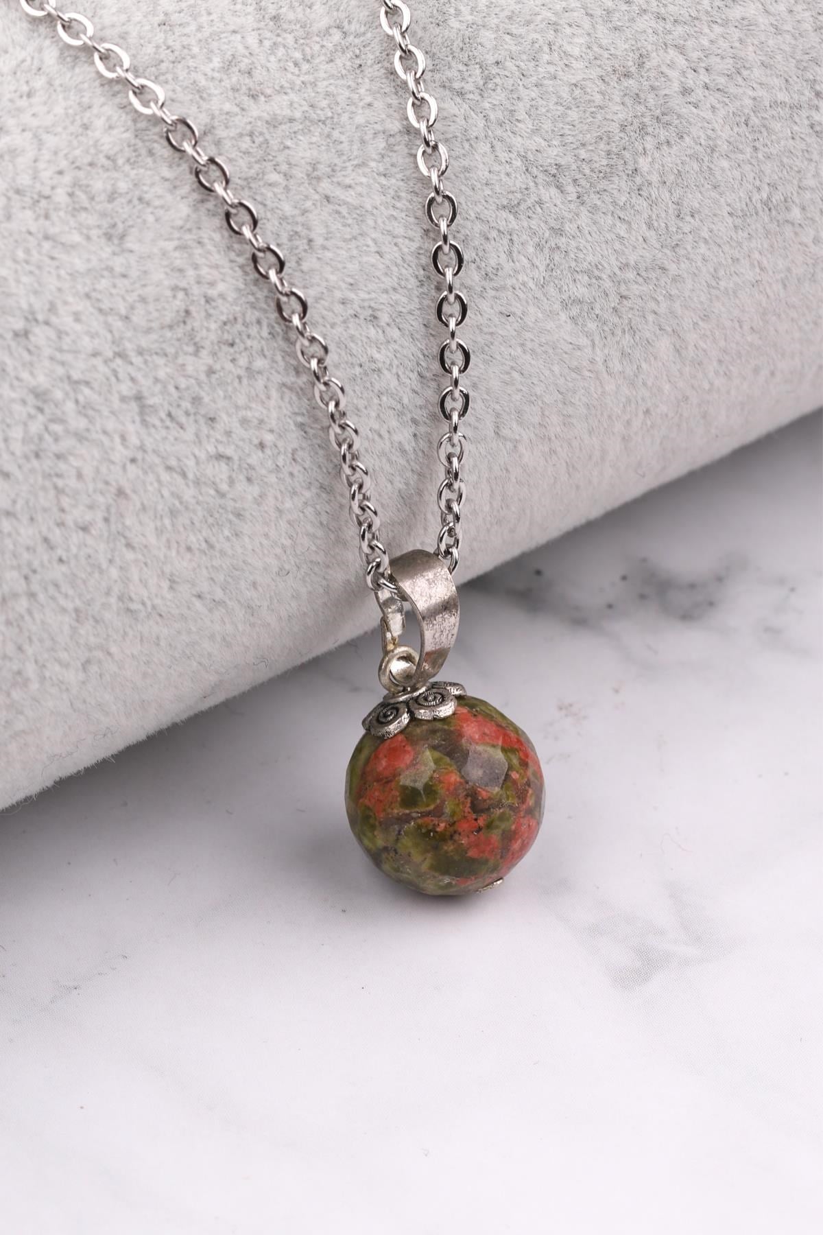 Unakit Doğal Taş Kolye