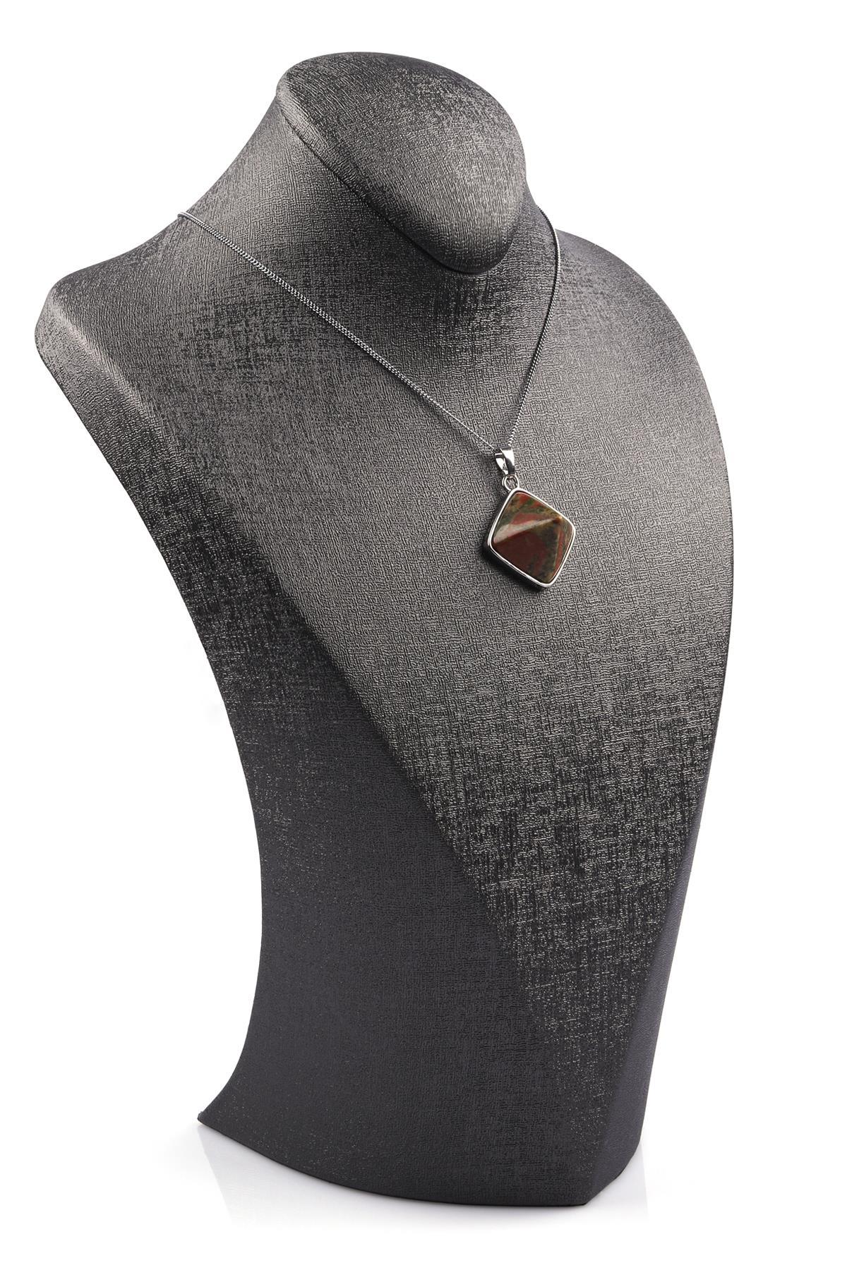 Unakit Doğal Taş Piramit Model Kolye