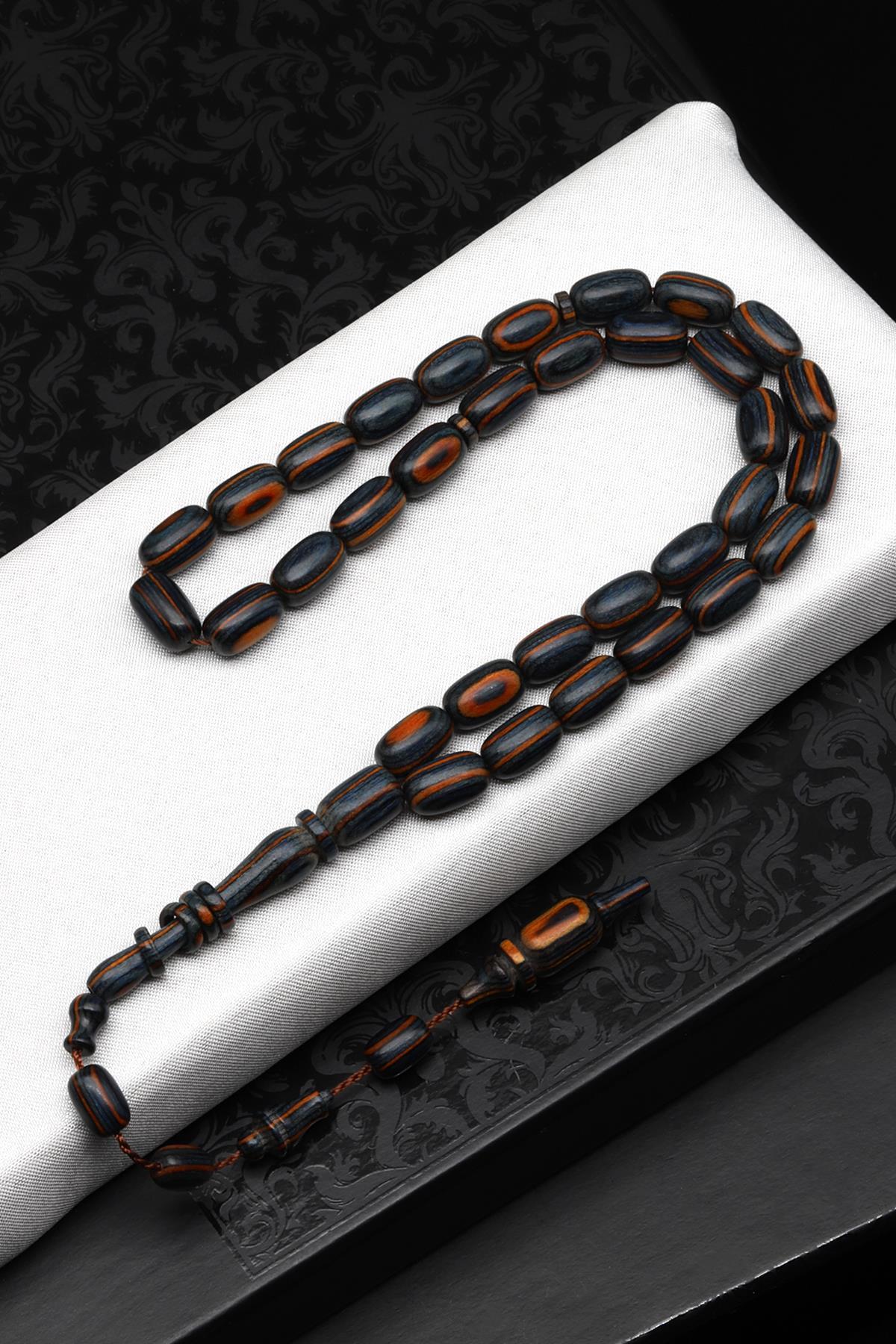 Usta İşçilikli Kafur Ağacı Tesbih 6 x 11 mm Kapsül Kesim