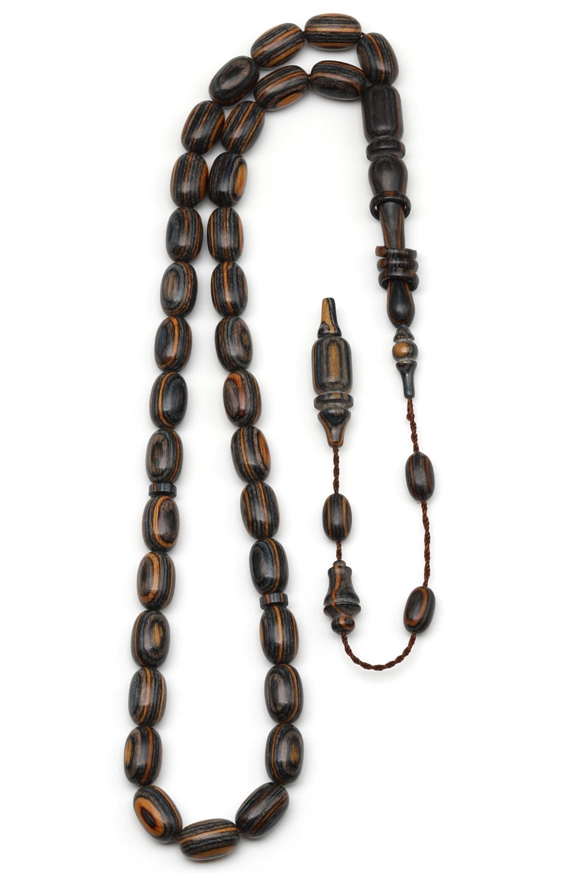 Usta İşçilikli Kafur Ağacı Tesbih 7 x 10 mm Kapsül Kesim