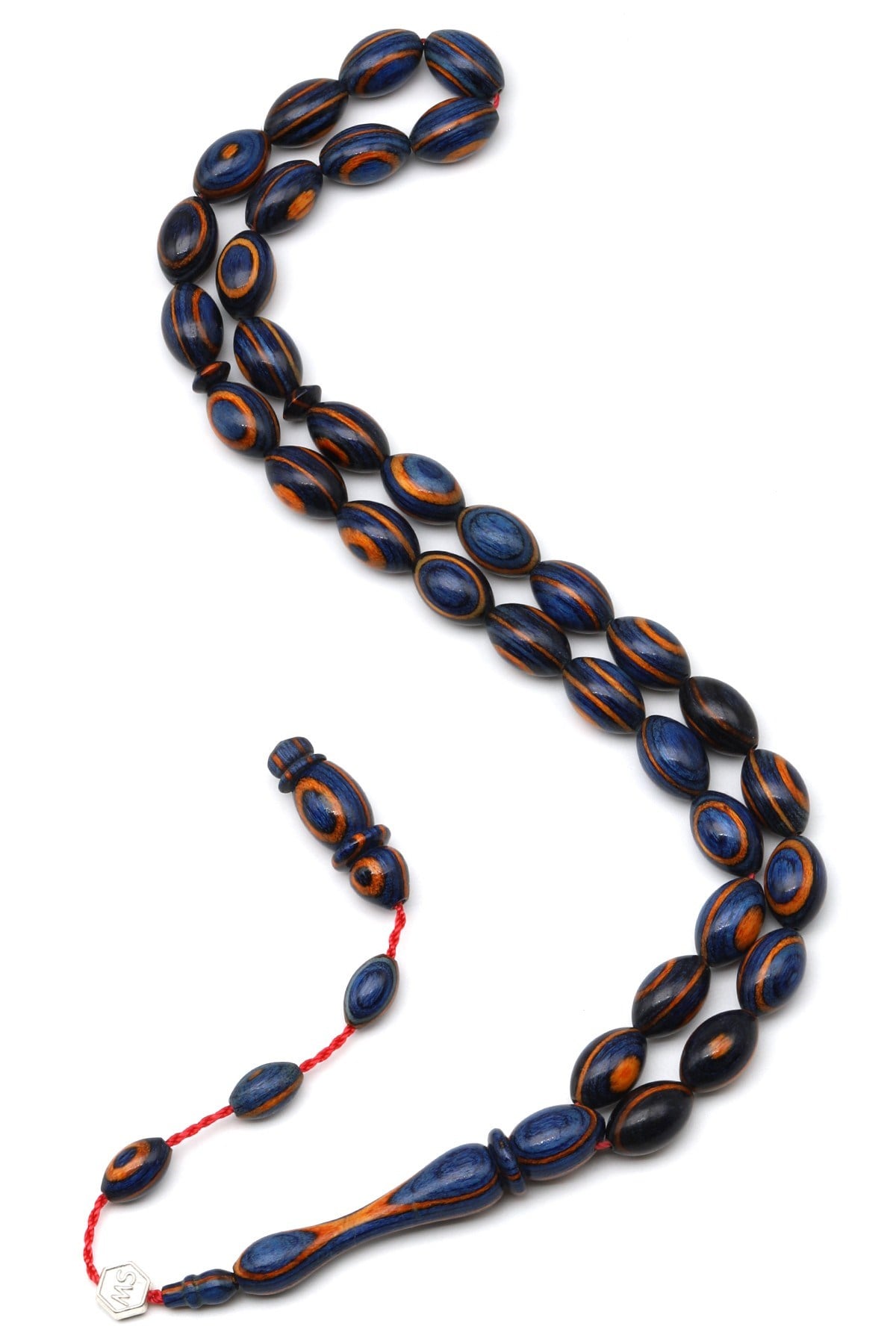 Usta İşçilikli Kafur Ağacı Tesbih 8 x 12 mm Arpa Kesim - T-1760