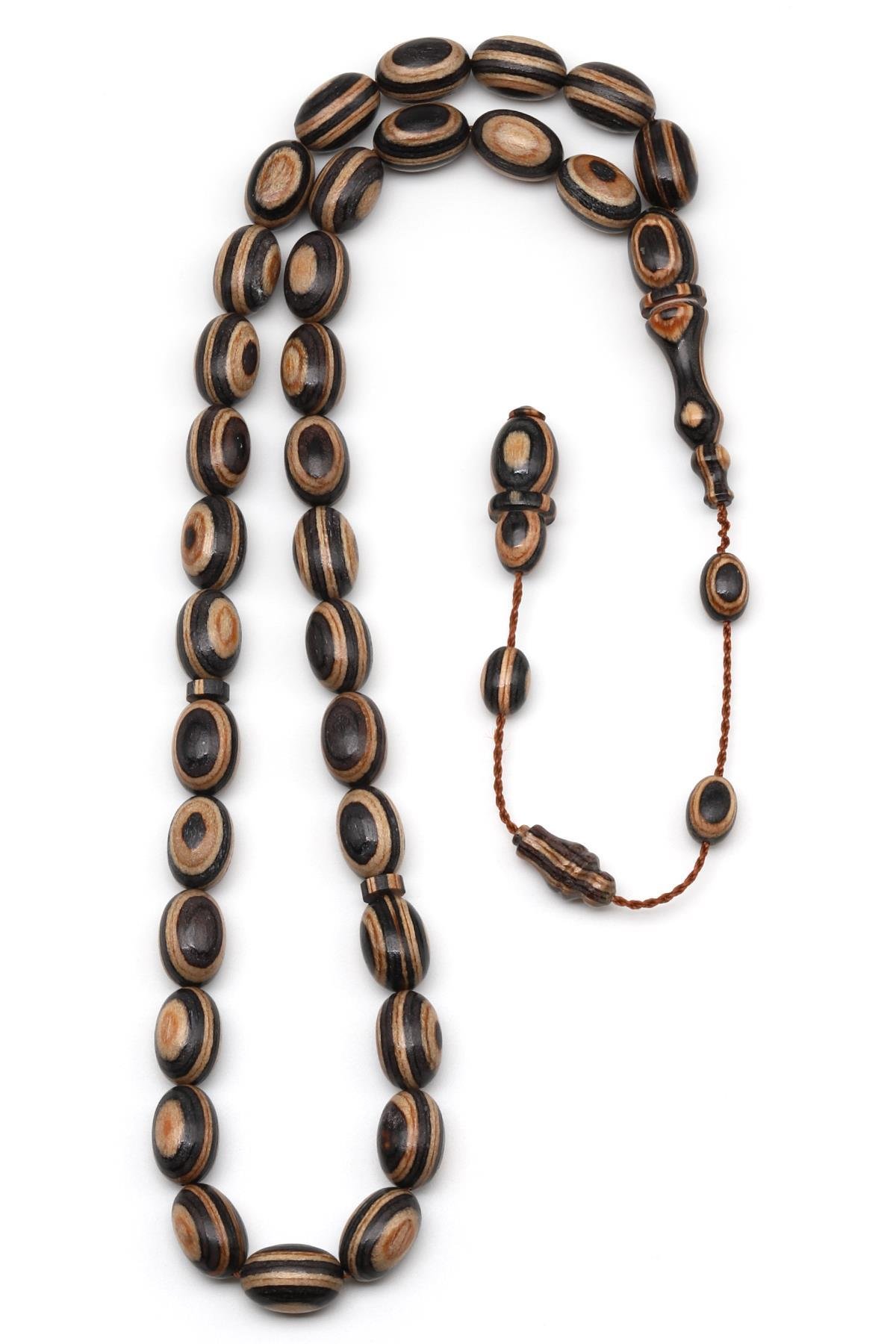 Usta İşçilikli Kafur Ağacı Tesbih 8 x 11 mm Kapsül Kesim