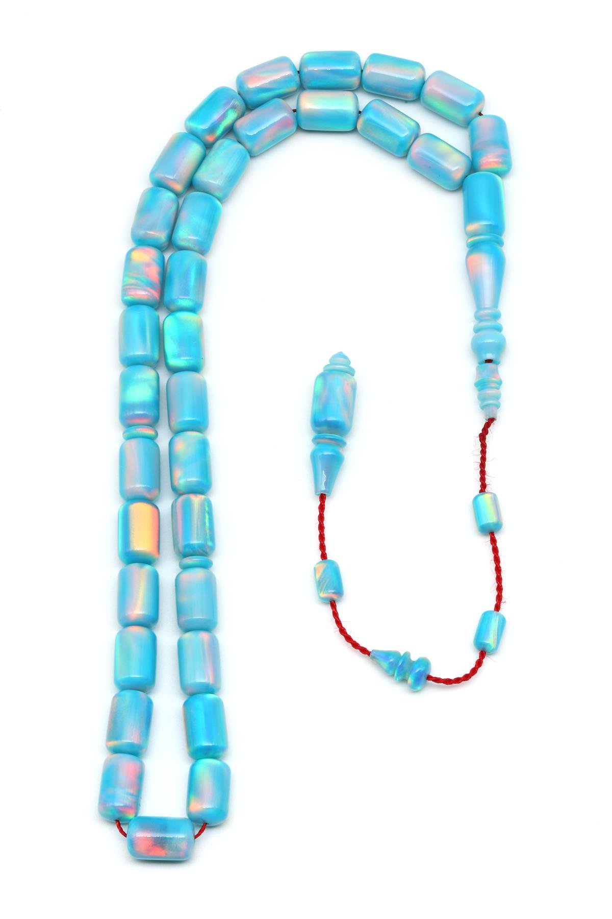 Usta İşçilikli Koleksiyonluk Opal Tesbih 7 x 11 mm Kapsül Kesim