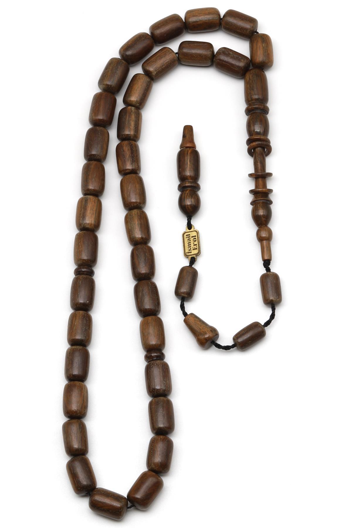 Usta İşçilikli Pelesenk Ağacı Tesbih 7 x 11 mm Kapsül Kesim