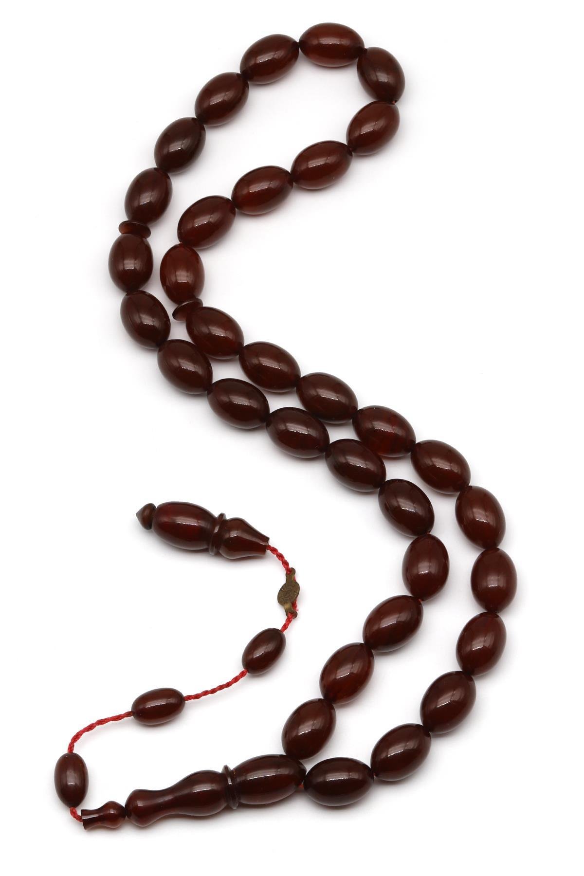 Usta İşçilikli Sıkma Tesbih 10 x 14 mm Beyzi Kesi