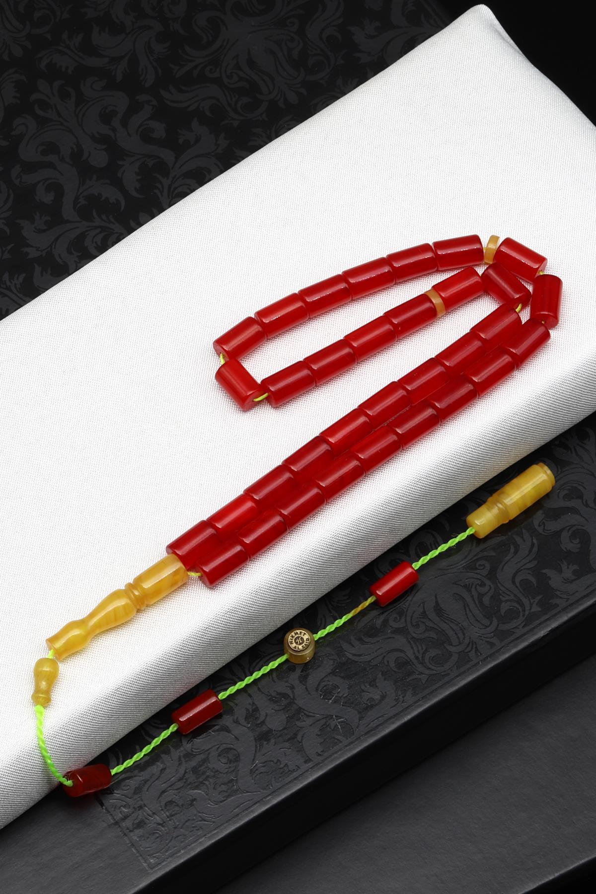 Usta İşçilikli Sıkma Tesbih 5 x 8 mm Silindir Kesi