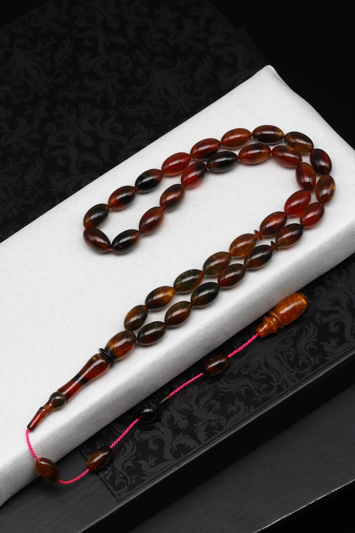 Usta İşçilikli Sıkma Tesbih 7 x 12 mm Arpa Kesim