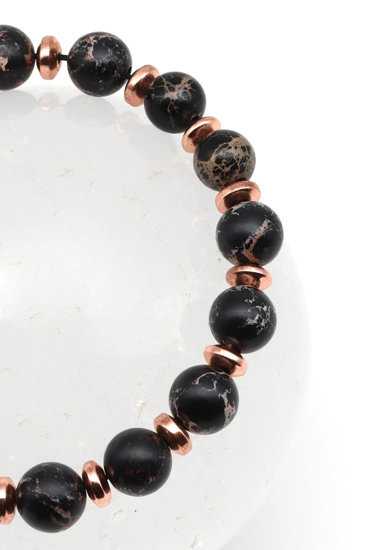 Varisit Doğal Taş Makrome Örme Bileklik