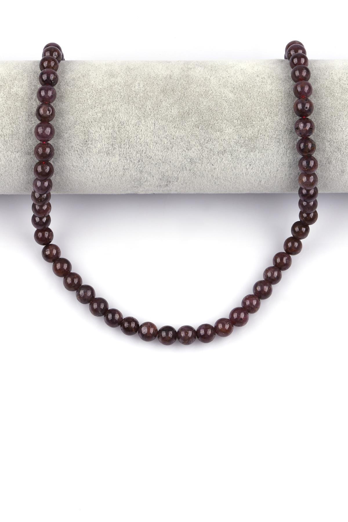 Yakut Doğal Taş Dizi 8mm Küre Kesim