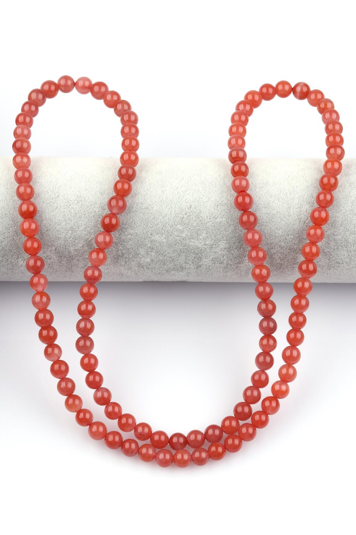 Yemen Akik ( A Kalite ) Doğal Taş Dizi 8 mm Küre Kesim